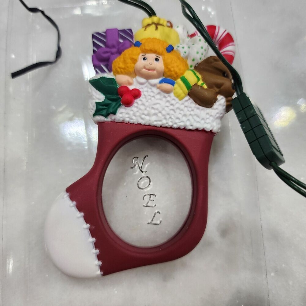 1994 Vintage Opteon D’Lites Noel Neon Christmas Tree Ornaments Light Up